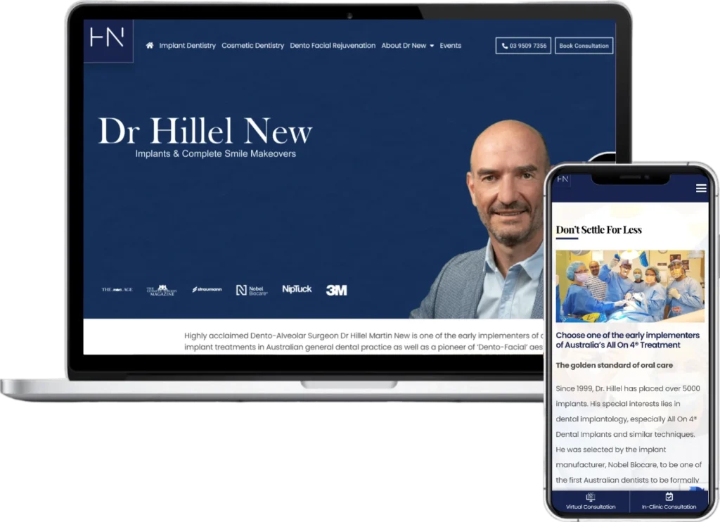 Dr Hillel New 1 360 Dental Website Design